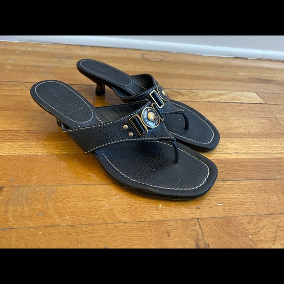 Miu Miu black leather sandals - Picture 7 of 8